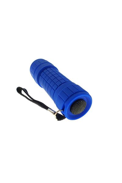 OEM Flashlight with 9 LEDs, Lamex 72826, with anti-slip grip, 100x30mm, 3xAAA, blue