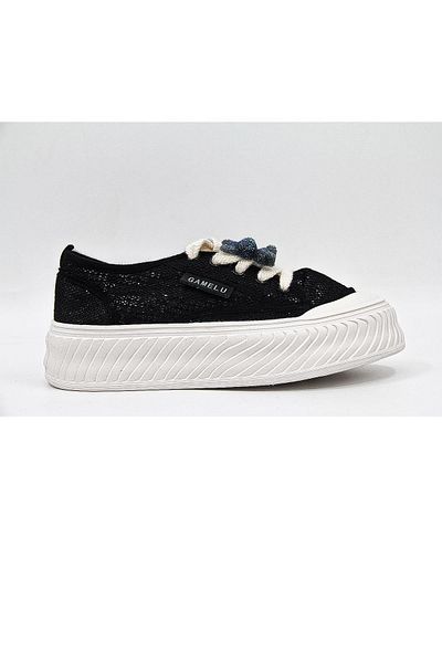 GAMELU Pantofi sport eleganti pentru femei - alb-negru