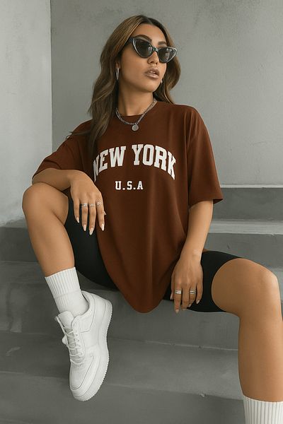 BENROMA 1 tricou este un cadou pentru achiziții de 6 și mai sus în coș - Tricou imprimat supradimensionat