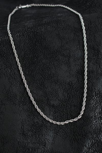 norsary 316L Steel Twist Chain Model Silver Color Men's Necklace