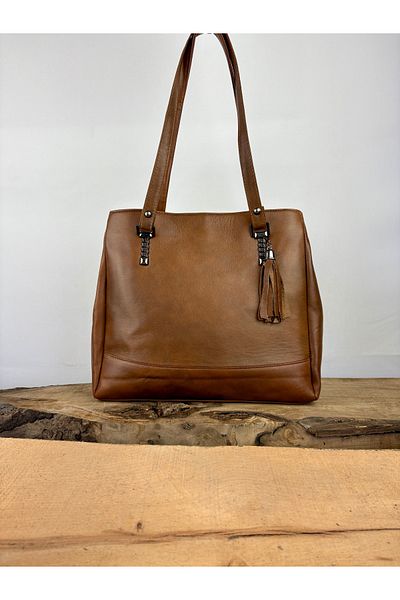 özdemirler deri Women's Shoulder Bag, Tote Bag, Real Leather Mother Bag, Beach Bag