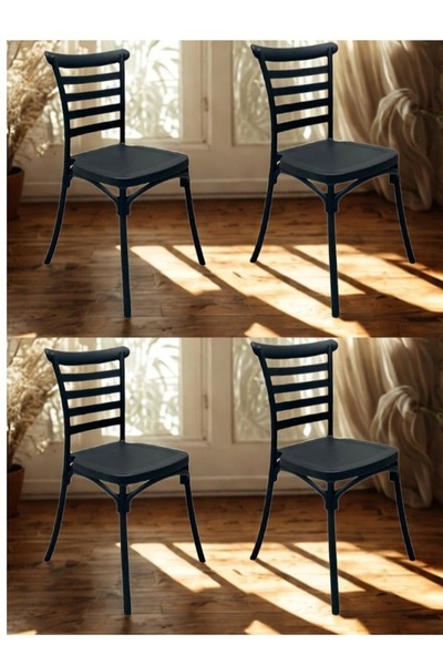 smart home طقم كراسي مفردة يتكون من 4 كراسي من الفايبر بتصميم عصري وأرجل قوية...