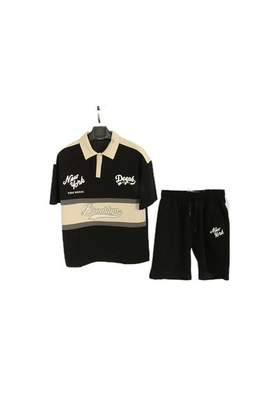 ALANAQA Boys' oversized unisex shorts set, ages 6-16 years