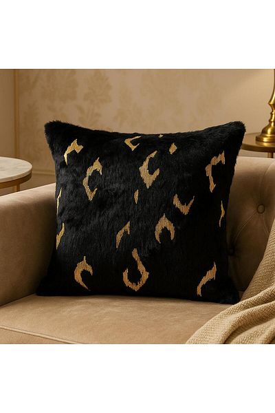 DECORA CASA HOME COLLECTİON Double Sided Plush Teddy Puffy Decorative Throw Pillow Cover (1Pcs)
