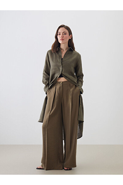 LC Waikiki Νέας σεζόν Λινό Γυναικείο Πουκάμισο Τουνίκ - S5NF52Z8