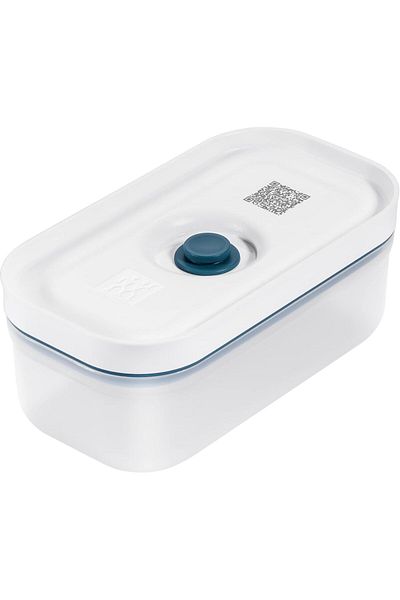 Mena Rise Şirinshop Fresh & S Vacuum Storage Container, S, Plastic, Semi-Transparent-Mediterranean Blue 1108107