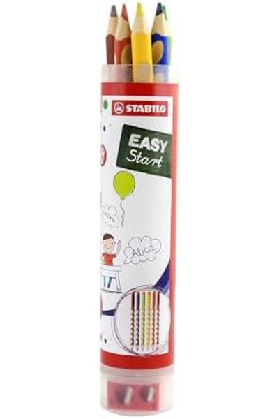 Mena Rise Şirinshop Easycolors - Ergonomic Dry Crayons - 6 Color Tubes - Right 1108107