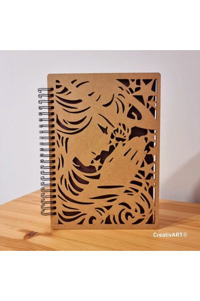 CreativArt Agenda A5 coperti din lemn model rugaciune