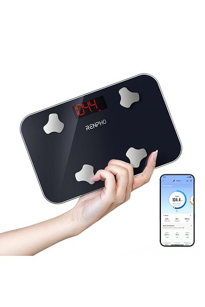 RENPHO Travel Scale for Body Weight, Mini Bathroom Scale for Body Fat, Portable Elis Go Weight Scale