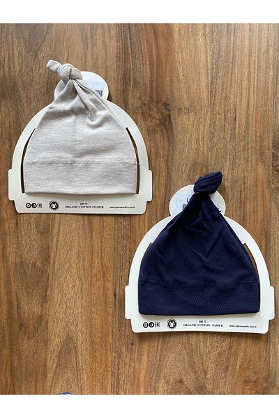 Pierre Cardin 100% Cotton 2-Piece Unisex Baby Hat
