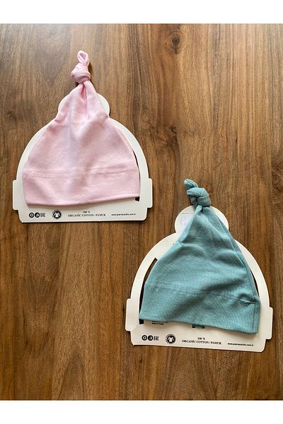 Pierre Cardin 100% Cotton 2-Piece Unisex Baby Hat