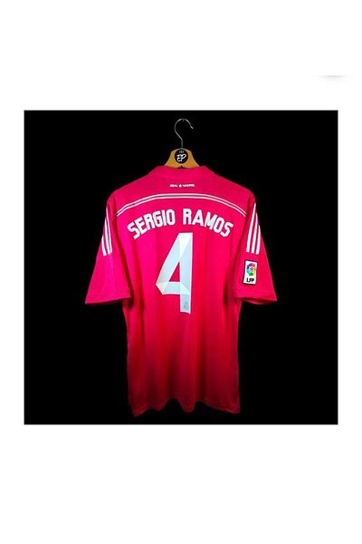 BARBITOS R.Madridd 2014 Season Sergio Ramos Custom Away Jersey-Sm11