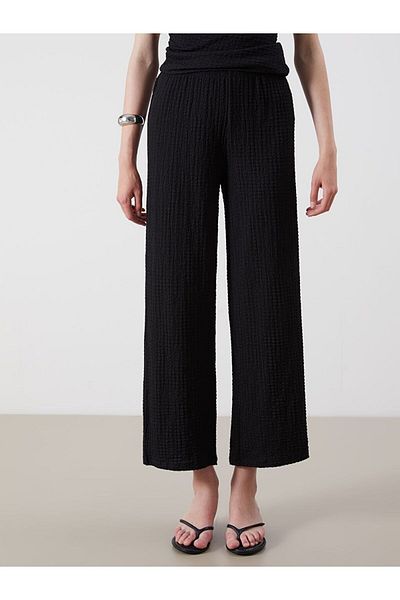 LC Waikiki Pantaloni de damă XSIDE cu talie elastică texturată