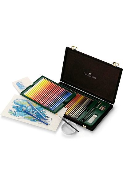 Mena Rise Şirinshop Albrecht Durer Aquarell Crayons Wooden Box, 48 Colors 1108107