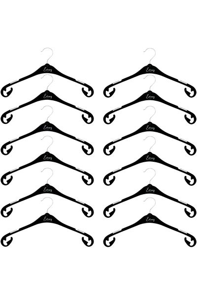 Mena Rise Şirinshop Standard Plastic Clothes Hangers, 30 Pcs Pack, Shirt, T-Shirt, Blouse, Velcro Clothes