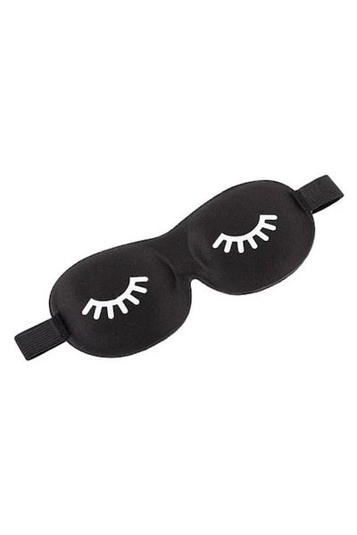 BREZIUM Masca de dormit cu gene 3D, 21x9cm, Negru