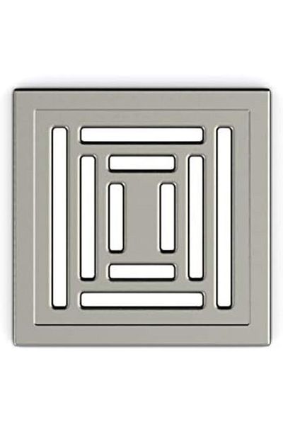 Mena Rise Şirinshop V-Flow Square 5606983 Shower Channel, Side Outlet, 15X15 Cm, Dk 800 Cover, Glossy Cro