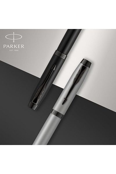 Mena Rise Şirinshop Im Lacquer Black Chrome Design Rollerball Pen, Fine Nib, Black Ink (1931658) 110810