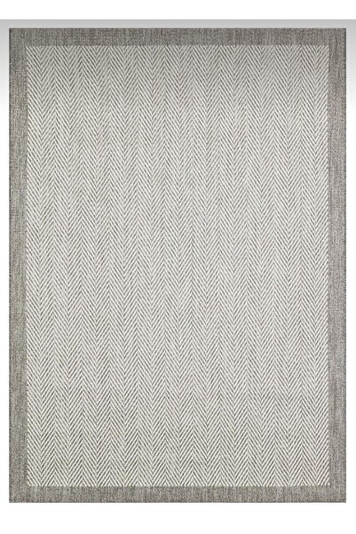 MBA SİSSAL 2002 Bordürlü Naturel Jüt Hasır SİSAL Halı Kolay Temizlenebilir