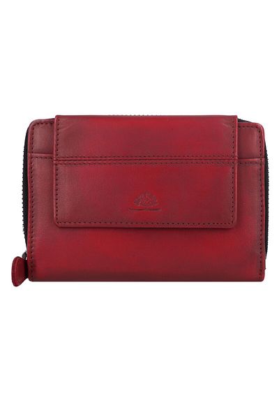 Greenburry Destressed Wallet RFID protection Leather 13.5 cm