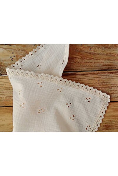 Mufincollection Cotton Embroidered Muslin Fabric Triangle Bandana – Fisto Detailed