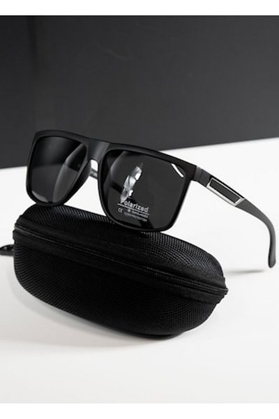 PARUNIV Men's Sunglasses, Polarized UV400, Matte Black