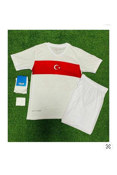 BARBITOS Turkey National Team Euro 2024 F.E.R.D.I K.A.D.I.O.G.L.U Kids Away Jersey Set of 4 -Sm11