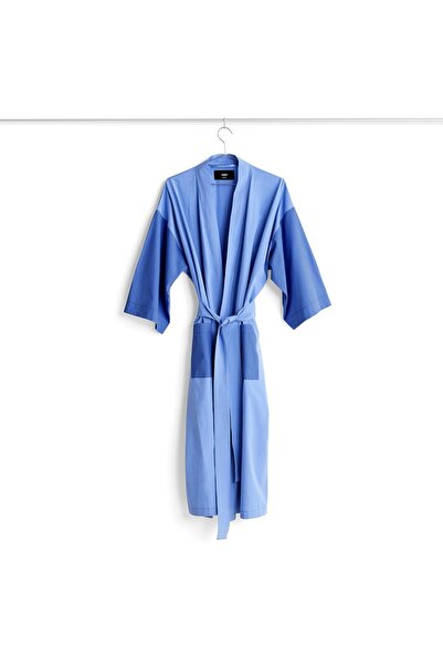 Vera Tekstil Pamuklu İnce Bornoz, Mavi