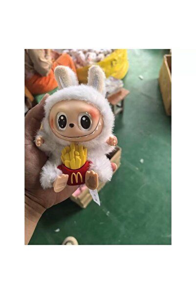 OEM LABUBU Kawaii Plush Toy with Big Eyes and McDonald's French Fries Collectible Gift