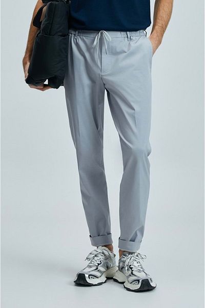 Kids Club Shoes Lufian 111190336 Glen Smart Men's Chino Pants Slim Fit Men's Trousers Gray
