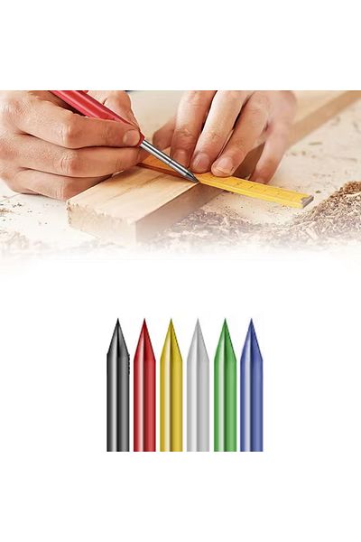 Monte Lua Deep Dip Location Hole Marking Pencil Replacement Leads, 6 Pcs Leads,