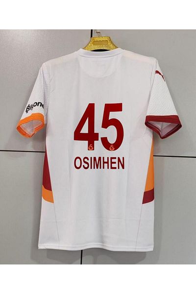 FOLKLORİST Galatasaray- Victôr-Osimhen White- ΧΡΩΜΑ Νέας σεζόν Ποδοσφαιρική φανέλα ενηλίκων