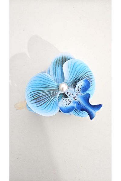 cityvision Cataramă cu perle cu flori de orhidee 10 cm față-verso 1 buc