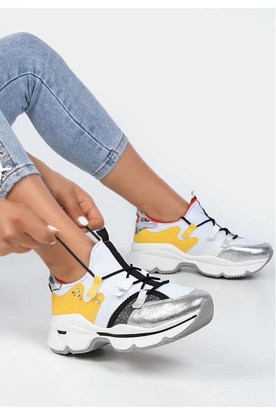 B T Shoes Adidași dreapta Ruskin Albi