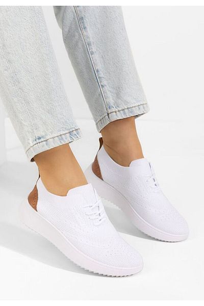 B T Shoes Pantofi casual dama Sorisa albi