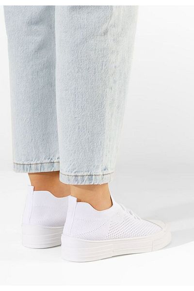 B T Shoes Beverly women's white sneakers