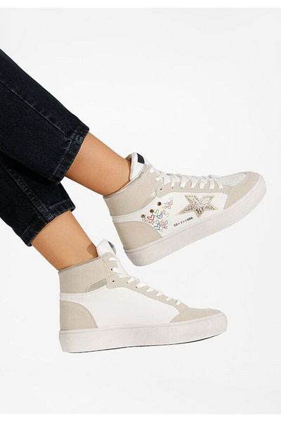 B T Shoes Teniși cu toc înalt Morella aurii