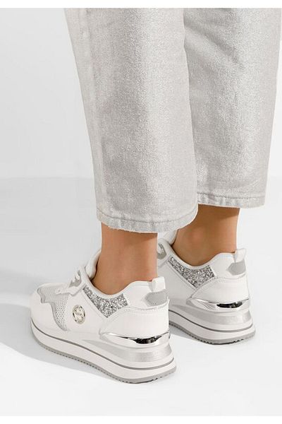 B T Shoes Sneakers cu platformă Aborea albi