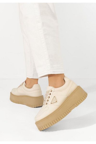 B T Shoes Sneakers cu platformă Madaline bej
