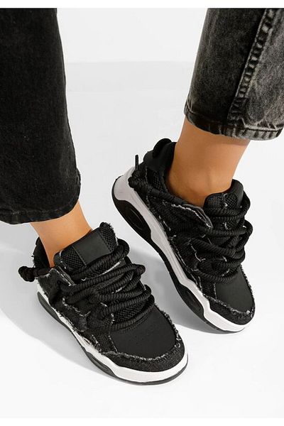 B T Shoes Sneakers cu platforma Shaila negri