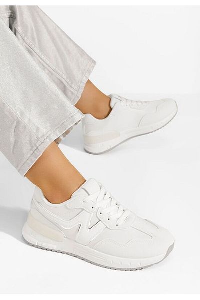 B T Shoes Teniși de damă Joselina albi