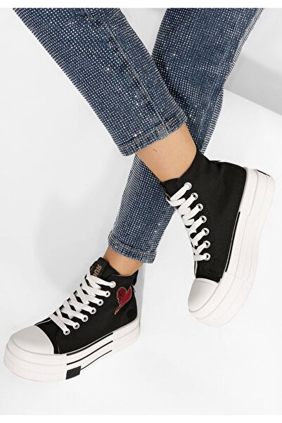 B T Shoes Tenisi cu platformă Chanela negri