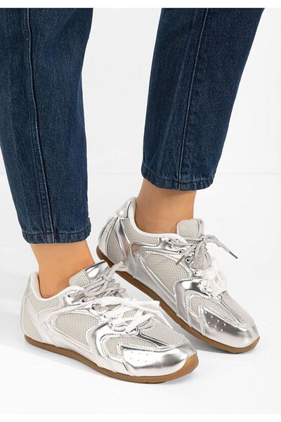 B T Shoes Sneakers dama Lynesa argintii