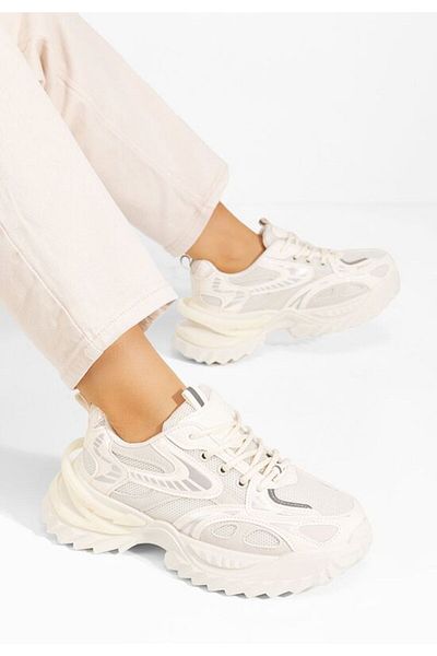 B T Shoes Sneakers cu platforma Willene bej