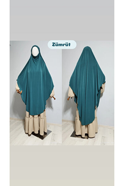 AHRAR tesettür حجاب ساندي سوفليه كامل الطول سماءيل زمرد