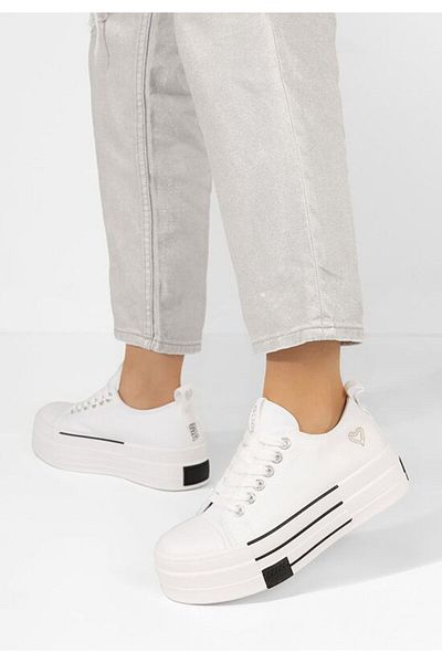 B T Shoes White Aurore platform sneakers