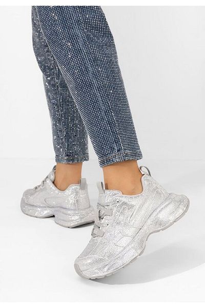 B T Shoes Sneakers dama Naoma argintii