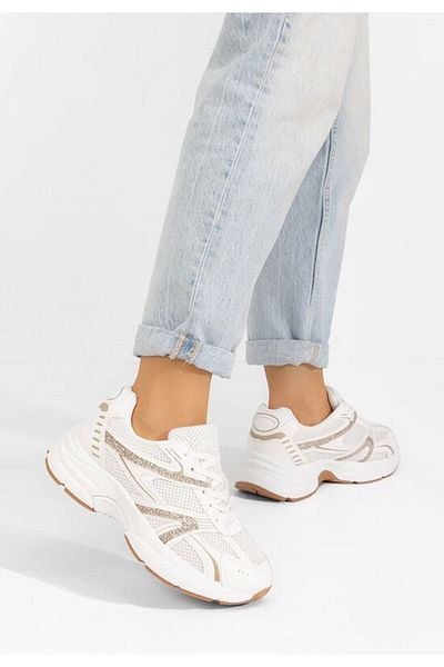 B T Shoes Teniși damă Quiana albi