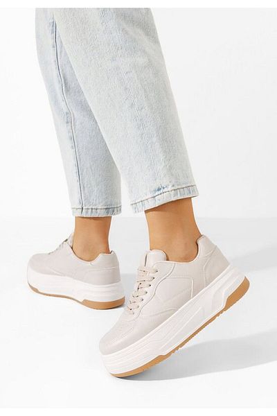 B T Shoes Sneakers cu platformă Marenda bej