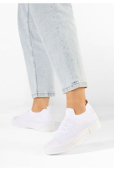 B T Shoes Beverly women's white sneakers